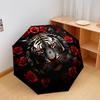 1 Stück Automatischer Faltregenschirm - Muster mit Tigern und Leoparden, Tragbares & Faltbares Design mit 8 Speichen, Weihnachts- und Geburtstagsgeschenke