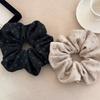 Small Floral Knitted Large Hairband with High-end Print Hair String Featuring Retro Charm Ponytail Elastic Headband Flower Headband