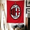Ac Milan Crest Emblem Threepiece Set 1 Duvet Cover 2 Pillowcase Without Core Soft And Comfortable Christmas Birthday Gift