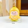 2Pcs Cartoon Cute Fruit Series PU Slow Rebound Pinch Toys Simulation Fruit Characters Doll Stress Relief Squeeze Toy Party Gifts