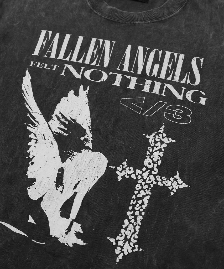 SAINTPAIN Sp Fallen Angels Pigment Short Sleeve T-Shirt Black