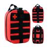 Haoguizheng Medical First Aid Organizer Molle Compatible First Aid Kit Mountain Climbing Disaster Preparedness Kit (Red) [Item]