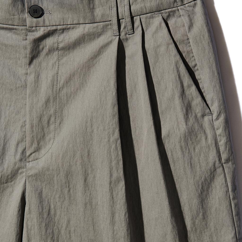 FRAGE Double Loop Elastic Half Pants - Gray