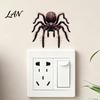 Removable PVC Decal Halloween Spider Decorative Sticker for Car, Broken Hole Effect Dog Cat Owl Self-Adhesive Sticker, Waterproof Holiday Party