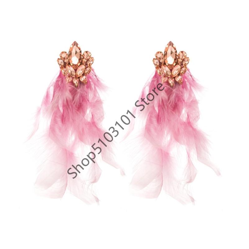 Bohemian Rhinestones Floral Long Earrings For Women Elegant And Stylish Luxury Statement Gift