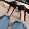 Flats Women Loafer Shoes Shallow Bow Casual Cozy Mary Jane Shoes Fashion New Spring 2024 Dress Lolita Party