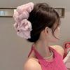 Tejido de Temperamento Elegante Pinza de Pelo de Burbuja Grande para Mujer Estilo Coreano Pinza de Tiburón para Cola de Caballo Pinza de Pelo de Chica de Moda Accesorio para el Cabello