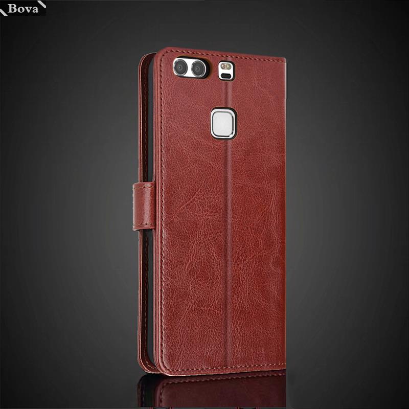 Card Holder Cover Case for Huawei Ascend P9 Pu Leather Flip Cover Retro Wallet Phone Case Huawei P9 Business Fundas Coque