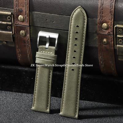 20mm 22mm Nylon Watch Strap Quick Release Black Buckle Watch Bands Durable Weaving Fabric Leather Wristband Belt for Men Women