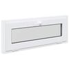 Källarfönster RISOR 100 x 40 cm Vit PVC och Glas