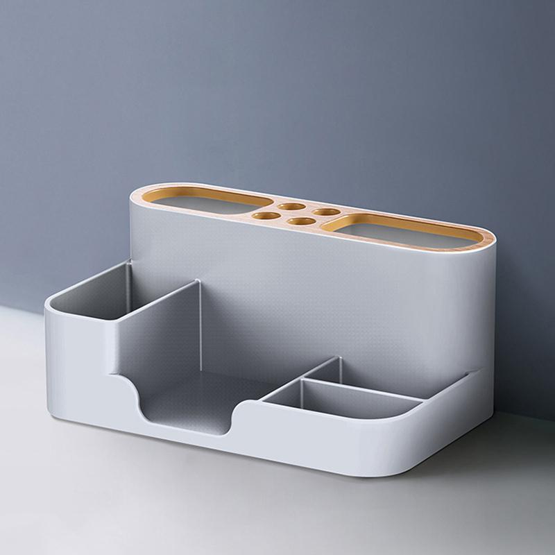 Multifunction Stationery Storage Box Desktop Pen Holder TV Remote Control Organizer Cosmetics Makeup Case Office School Supplies