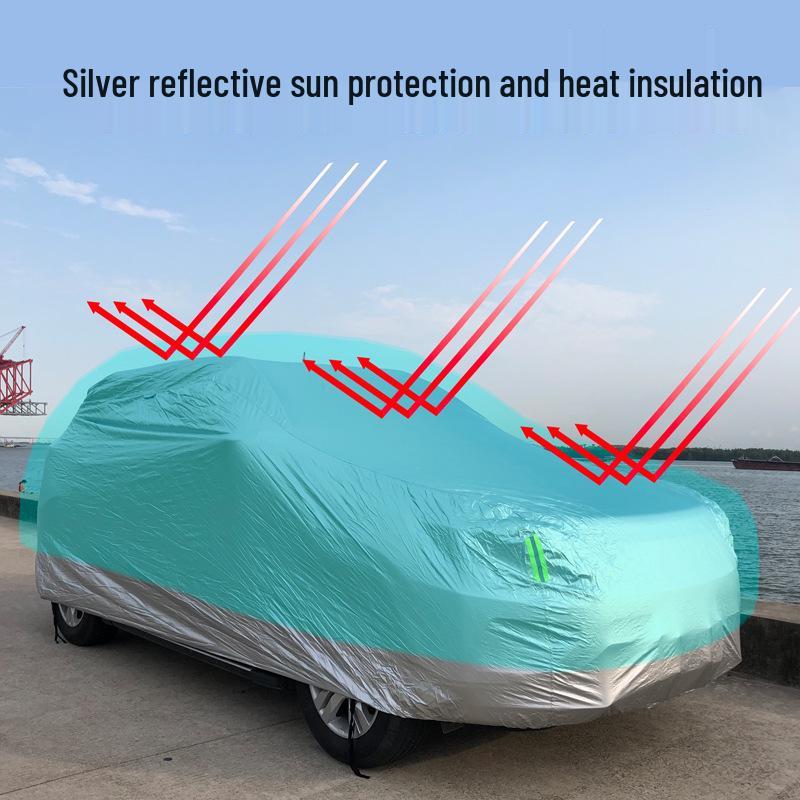 Shituolin Automatic Remote Car Cover: Rain, Snow, Sun, UV Protection, Heat Insulation, Flame Retardant for All Seasons