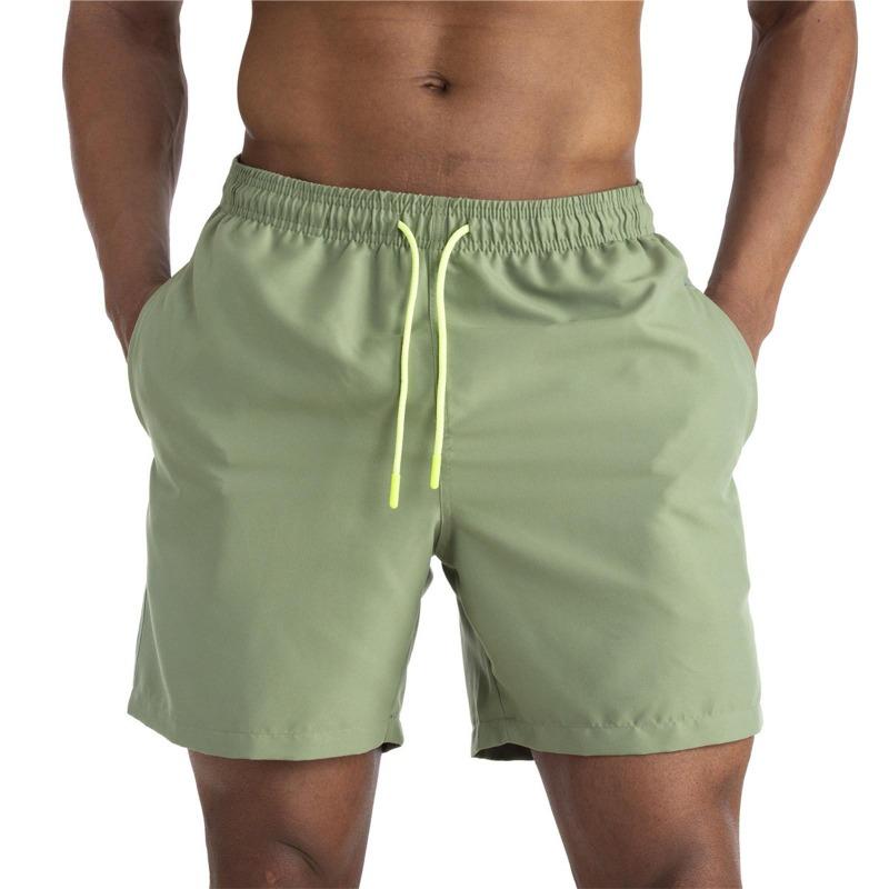 Men's Casual Color Outdoors Pocket Beach Work Trouser  Beach Shorts Pant