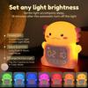 Axolotl Alarm Clock with Night Light for Kids Cute Bedroom Alarm Clock with RGB Lighting OK to Wake Clock Silicone Animal Tabletop Lamp For Teen Girls