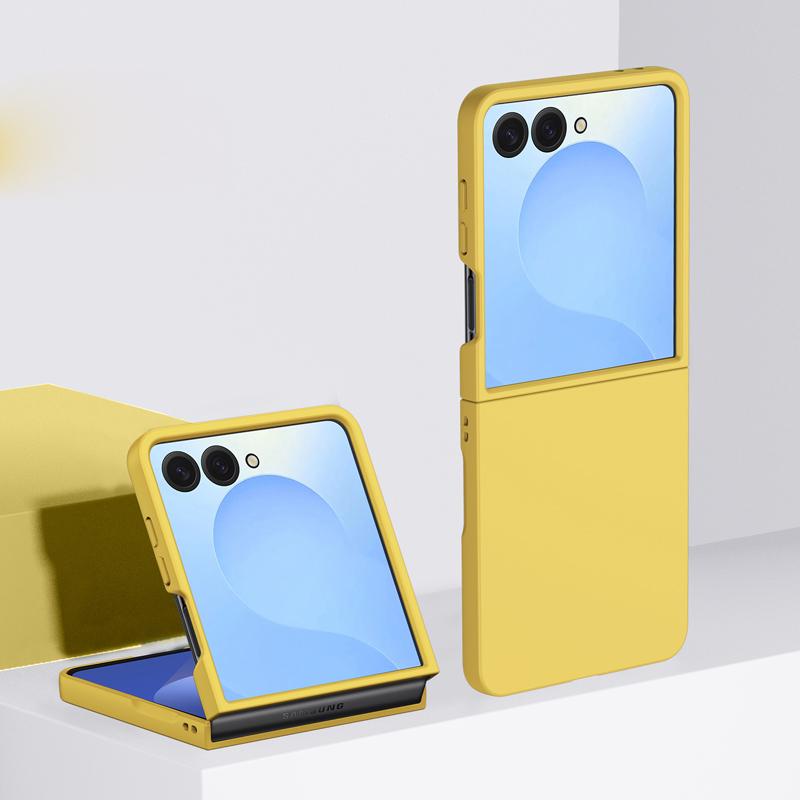 Phone Case for Samsung Z Flip 7 FE 6 5 4 3 Flip7 Flip6 Flip5 Flip4 5G Protective Cover Slim Thin Candy Cute Skin Feel