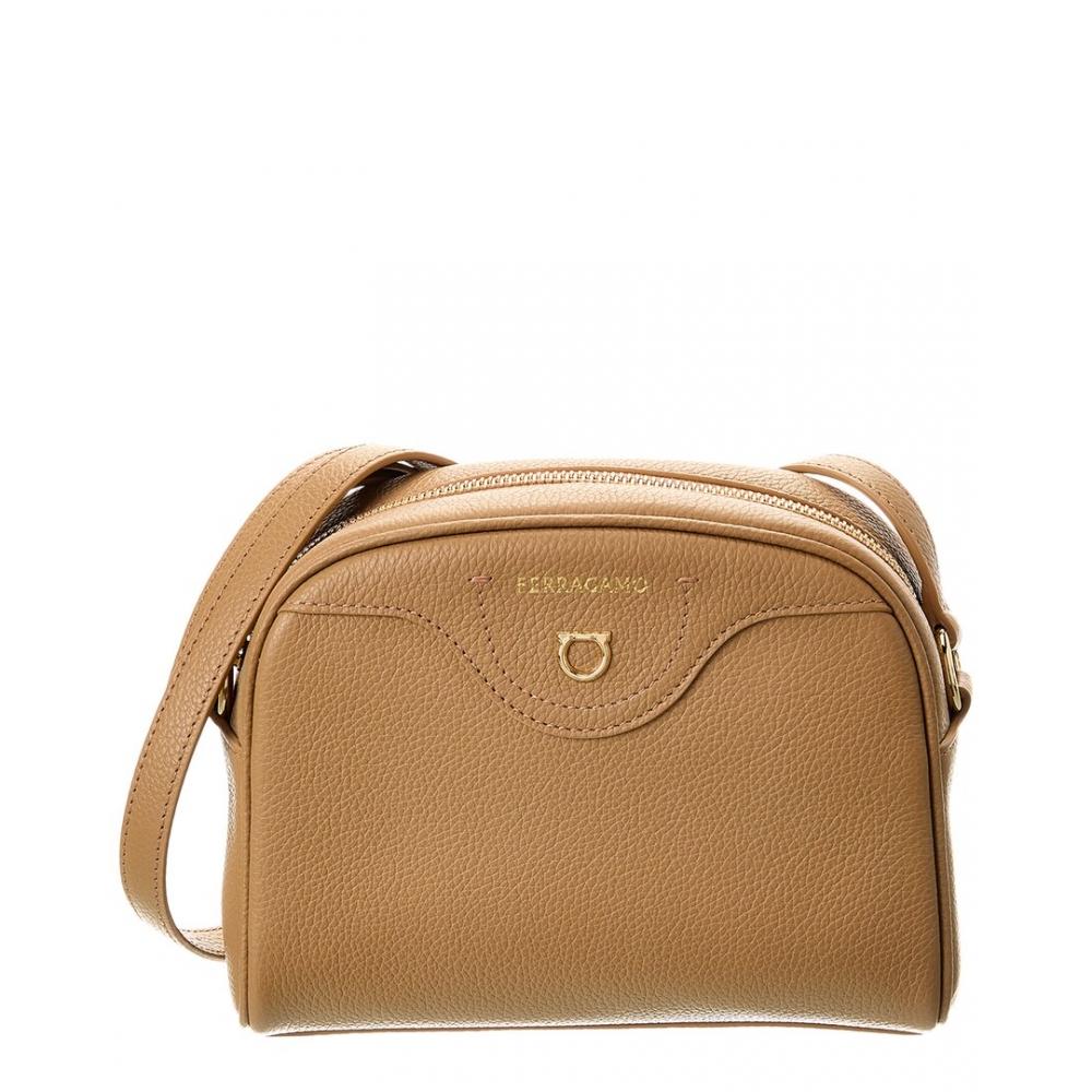 

Salvatore Ferragamo Ferragamo Leather Shoulder Bag Brown Medium