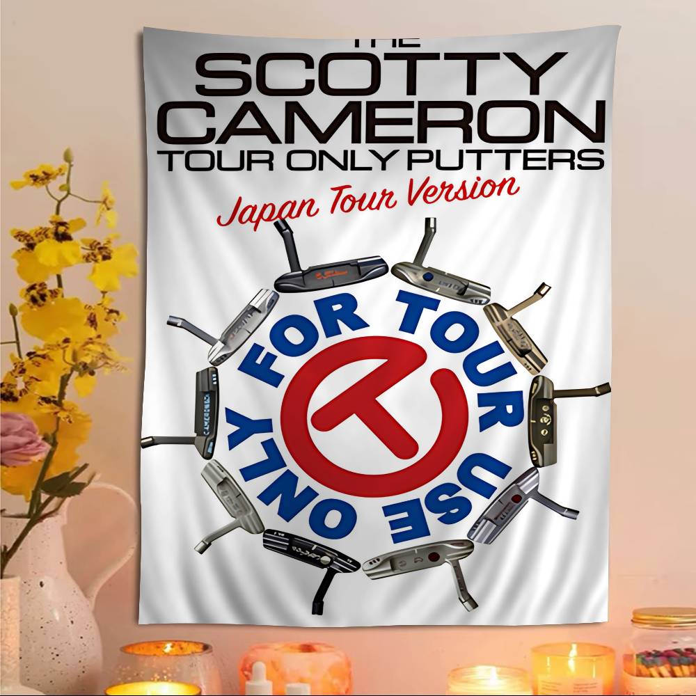 Golf S-scotty C-camerons Printed Large Wall Tapestry Art Science Fiction Room Home Decor Decor Blanket