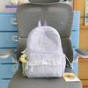 Schoolbag Korean Girl Plaid Backpack Cute Student Schoolbag Lightweight Large Capacity Backpack New Fashion Casual Backpack