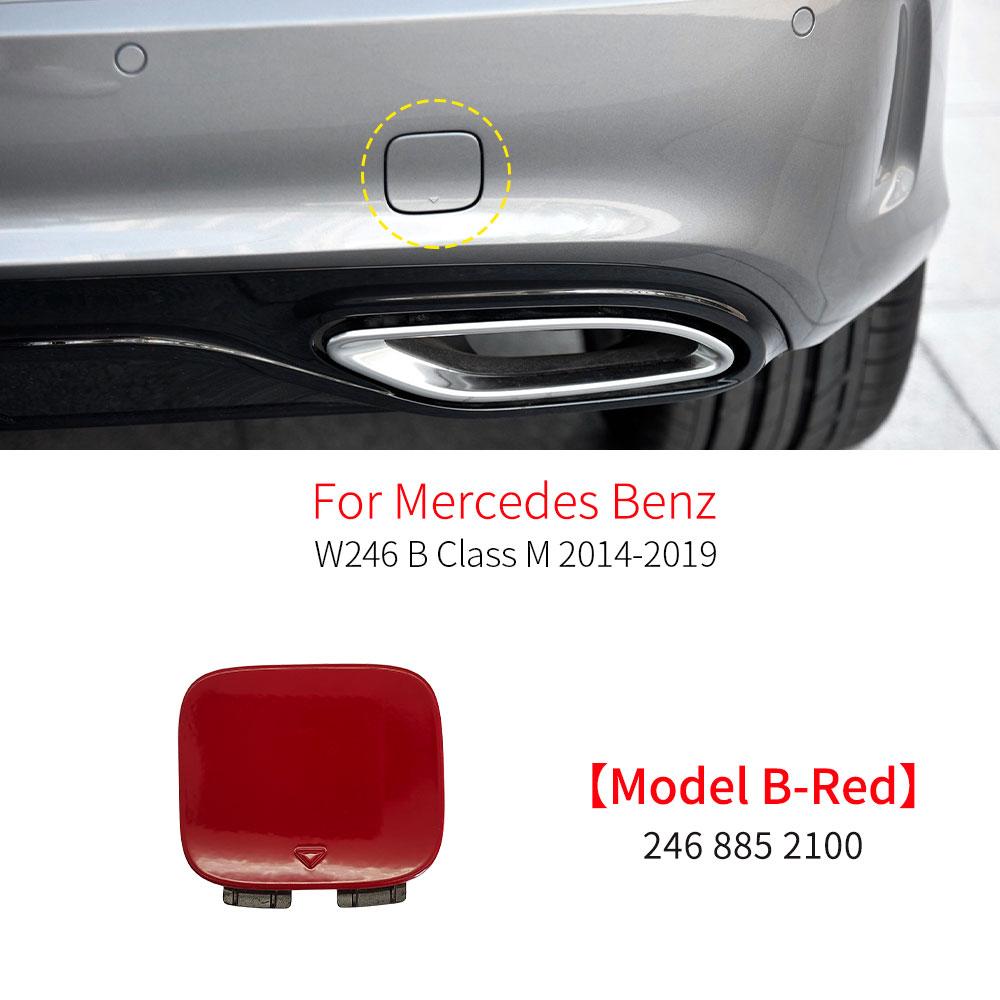 Car Rear Bumper Tow Hook Cover Cap Replacement Accessory Black White For Mercedes Benz B Class W246 B180 B200 B220 2014-