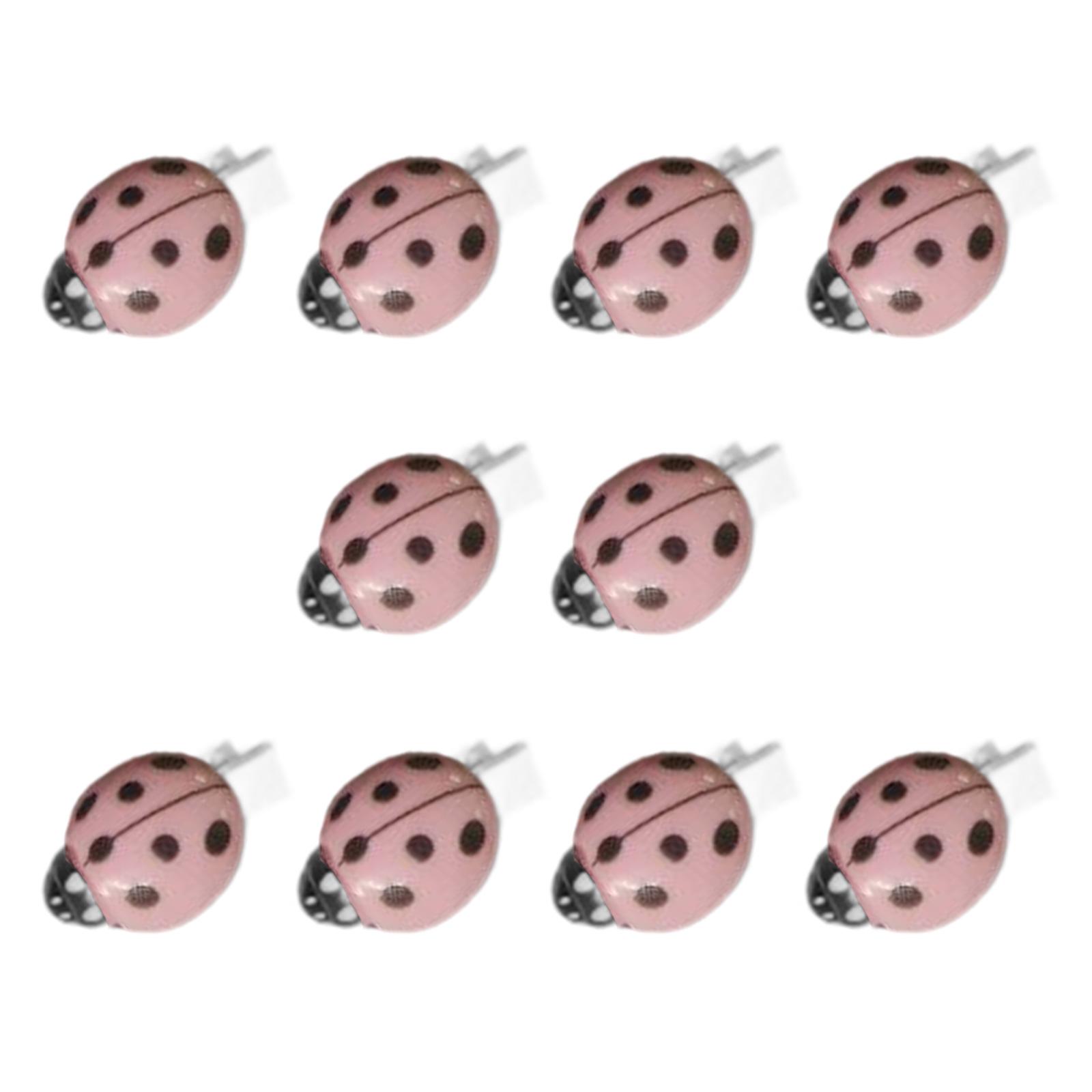 

Plastic Ladybird Hair Clip for Children 10Pcs Cute Animal Shaped Hairpins Hair Barrettes for Different Hairstyles розовый