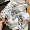 New retro cashew 71CM small square scarf simulation silk scarf spring and summer printing commuting fashion versatile professional scarf
