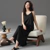 Pajamas Women's Summer Long 1011 New Ice Silk Pajamas Women's Suspenders Sexy Summer Loungewear with Chest Pads