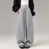 Spring 2026 Women's American-Style High-Waisted Curved Blade Sweatpants - Loose Fit, Wide-Leg, Casual Sports Trousers.