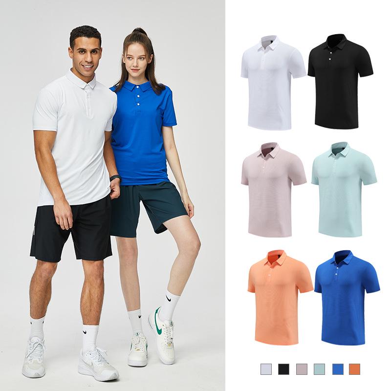 

Men s Summer Moisture-Wicking High-Elasticity Polo Shirt - Ideal for Sports Teams or Fitness Instructors XL оранжевый