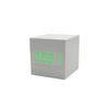Wood Clock Creative Electronic Clock Square Digital Clock Mini Small Alarm Clock Thermometer Bedside Clock