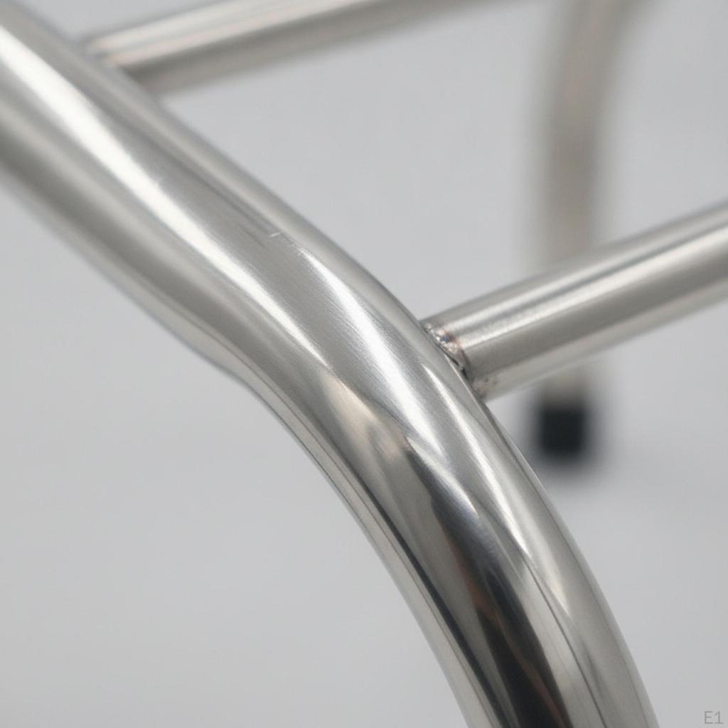 Salon Footrest Stainless Steel Chair Stable Furniture for Barbers, Hair Stylists,