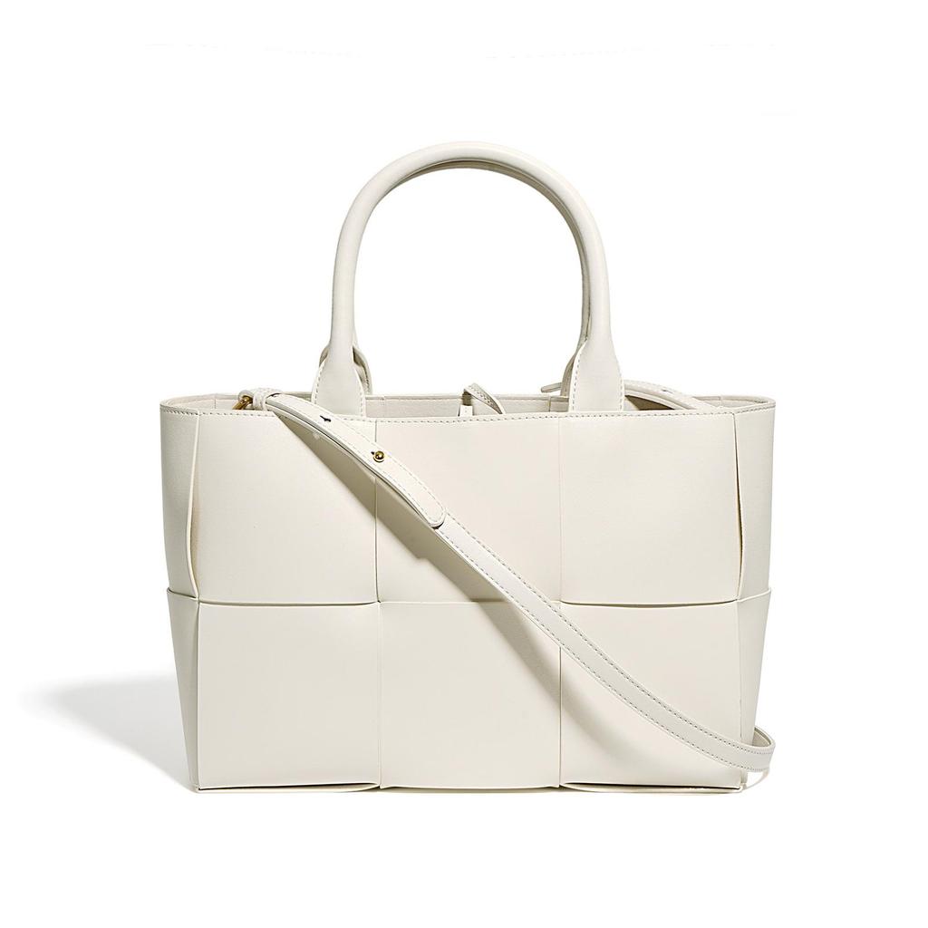 Leder Geflochtene Tragetasche Leder Einfach und Vielseitig Mutter-Kind-Tasche Pendeln Ein Schulter Crossbody Handtasche