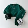 Spring & Autumn Kids' Casual Letter Sweater Set: Comfortable Round Neck Two-Piece for Boys & Girls