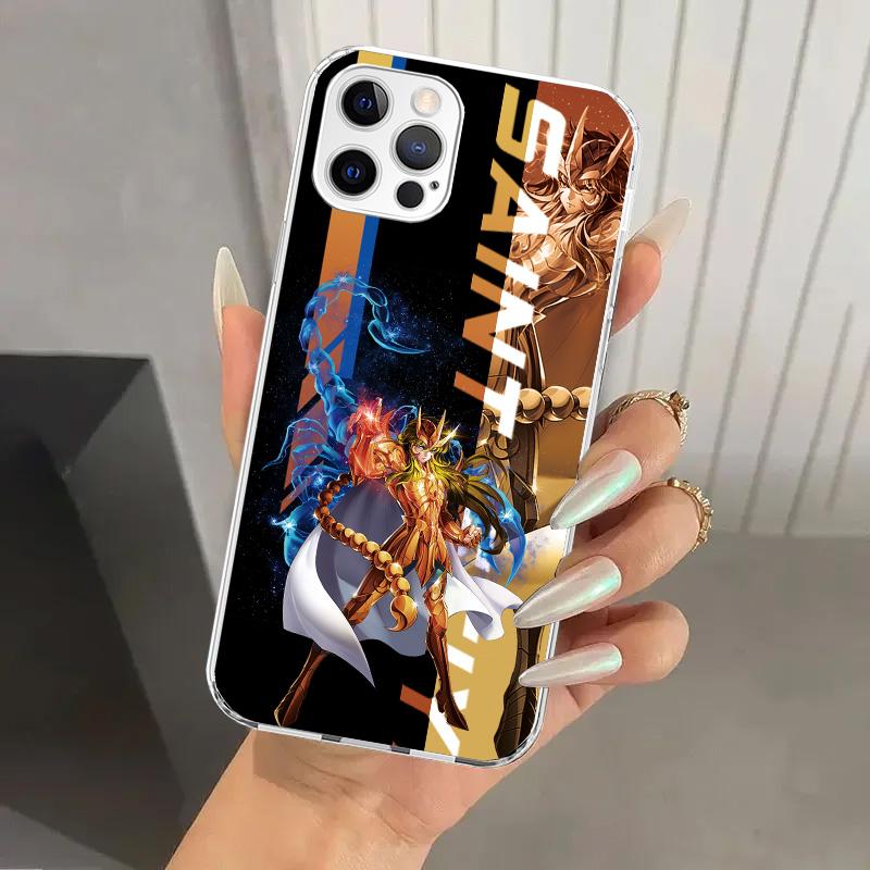 Anime Saint Seiya Phone Case for Iphone 17 Air 16 15 Plus 14 13 Mini 12 11 Pro Max 16E 7 8 SE 2020 Soft Funda Print Shell 16 15