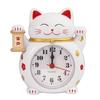 Japanische Glückskatze Wecker Koreanische Cartoon-Katze Einfache Dekorative Tischuhr Nachttisch-Dekorationen Schüler Aufstehen Quarz Uhr