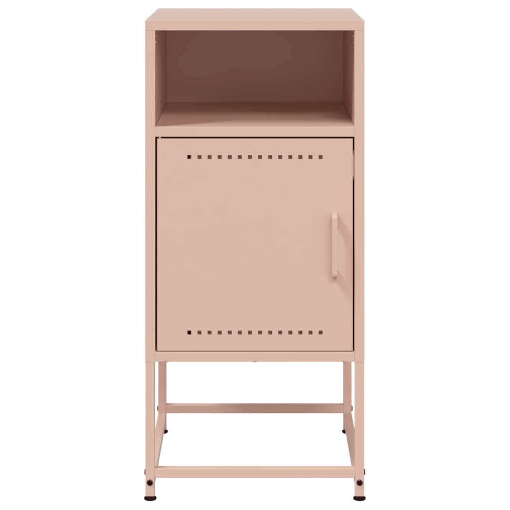Nightstands 2 pcs Pink 36 x 39 x 78 cm Steel