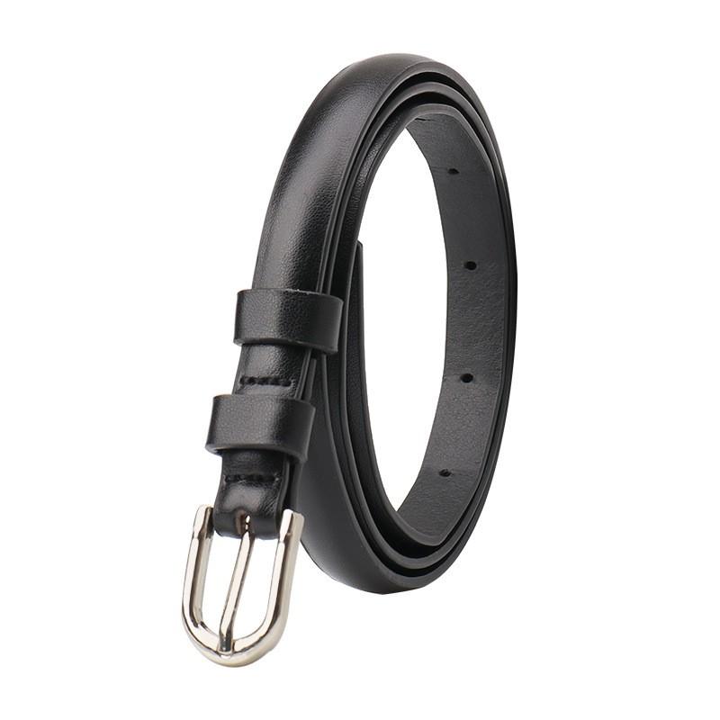Slim Womens Fashion Belt With Alloy Pin Buckle Adjustable Waistband Jeans Skirts Casual Outfits