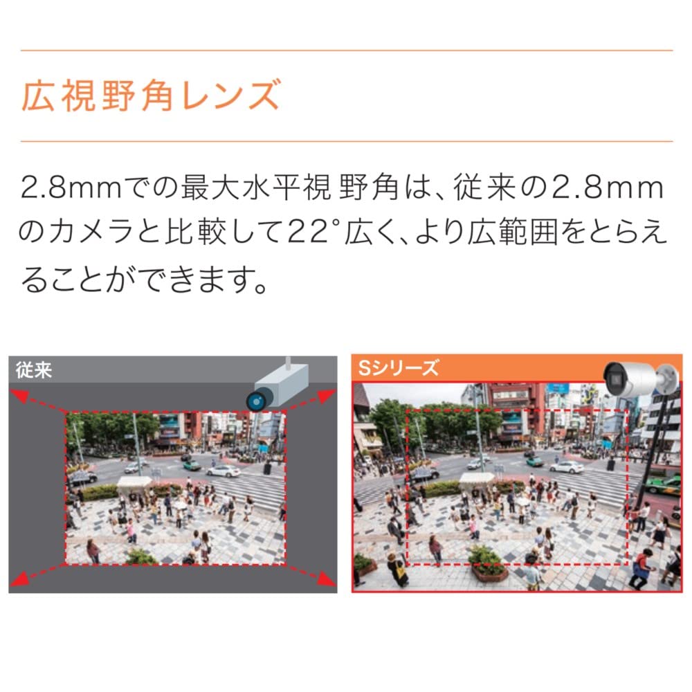 IRIS OHYAMA Fixed Lens Network Camera for Indoor and Outdoor Use Bullet-Type