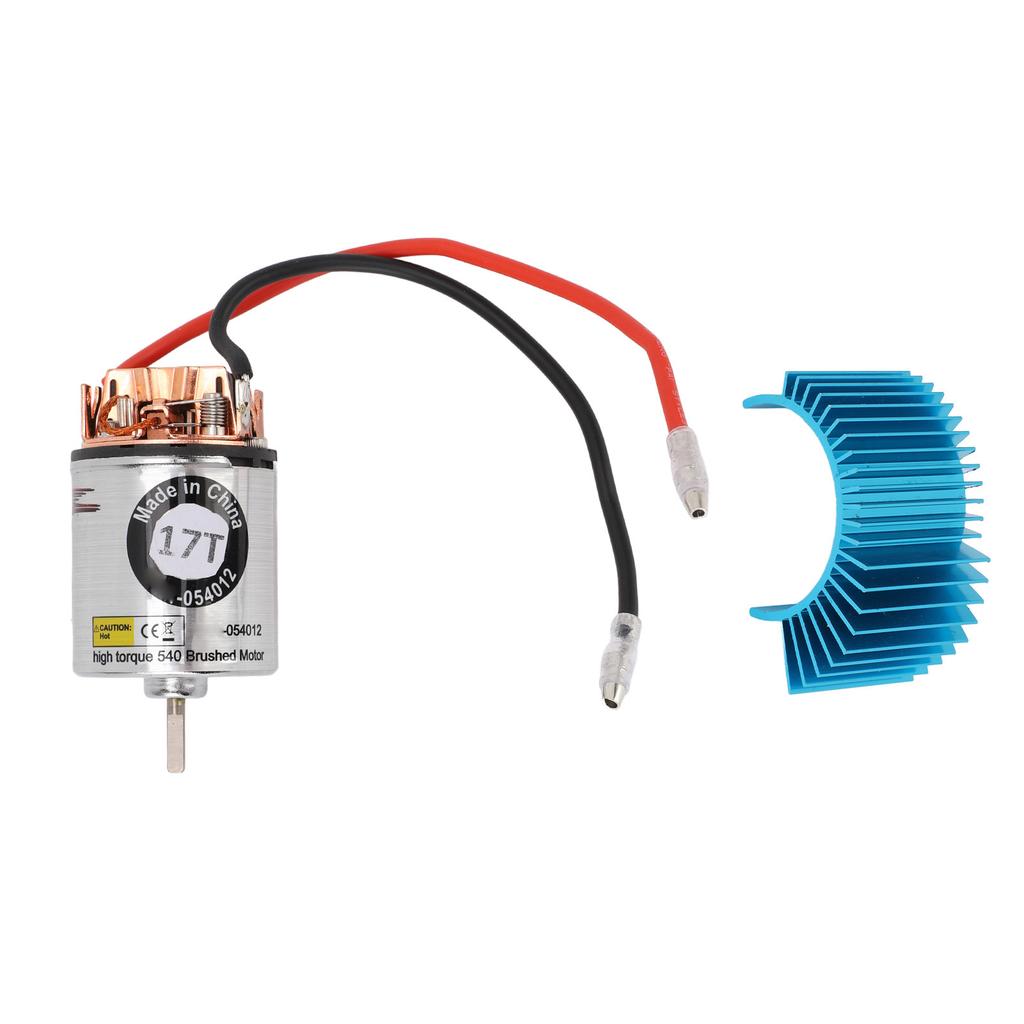 RC Brushed Motor Replacement Wide Compatibility Enhanced 540 RC Brushed Motor Stainless Steel Shell for 1/10 RC Car