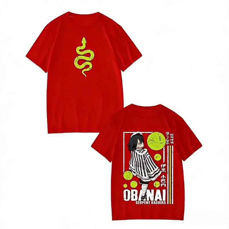 

Demon Slayer Iguro Obanai Anime T Shirt Men Women Cotton Short Sleeve Tee Graphic Print Casual Tops Streetwear 2026 Summer Y2k S