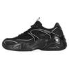 DLites Hyper Burst Fabric Leather Sports Bubble Panda Shoes Low Top Lifestyle Casual Shoes Women Sneakers Black 149983-BKSL