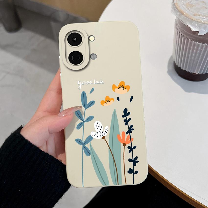 Lovely Back Cover For Tecno Spark Go 3 2 1S Pova 7 Ultra Pro Spark 40 40C 30 Phone Bags Cute Avocado Pretty Flowers Shell Soft Silicone Anti Slip Case
