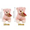 Romantic Holding Flowers Bear Doll Detachable Bear Wear Rose Hat Bouquet Bear Doll  Birthday