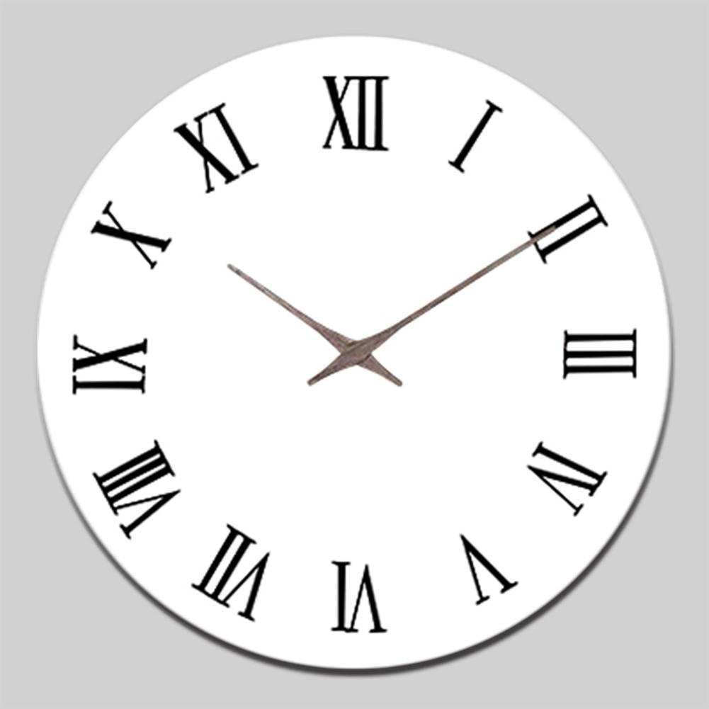 

25cm Round Wall Clock Fashion Silent Non ticking Battery Operated For Home Living Room Bedroom Office Decor CQ454-3