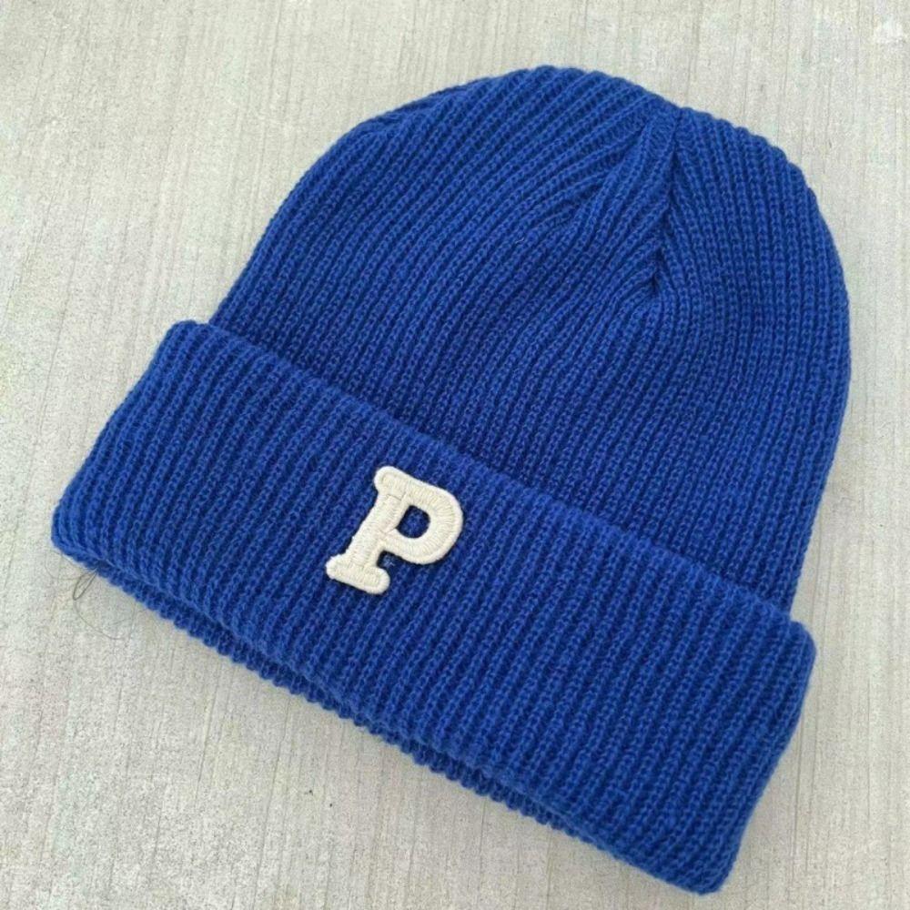 Winter Warm Knitting Cap Hat Woolen Yarn Cuff Knit Beanie Gift Fleece Warm Knitted Hat  Men