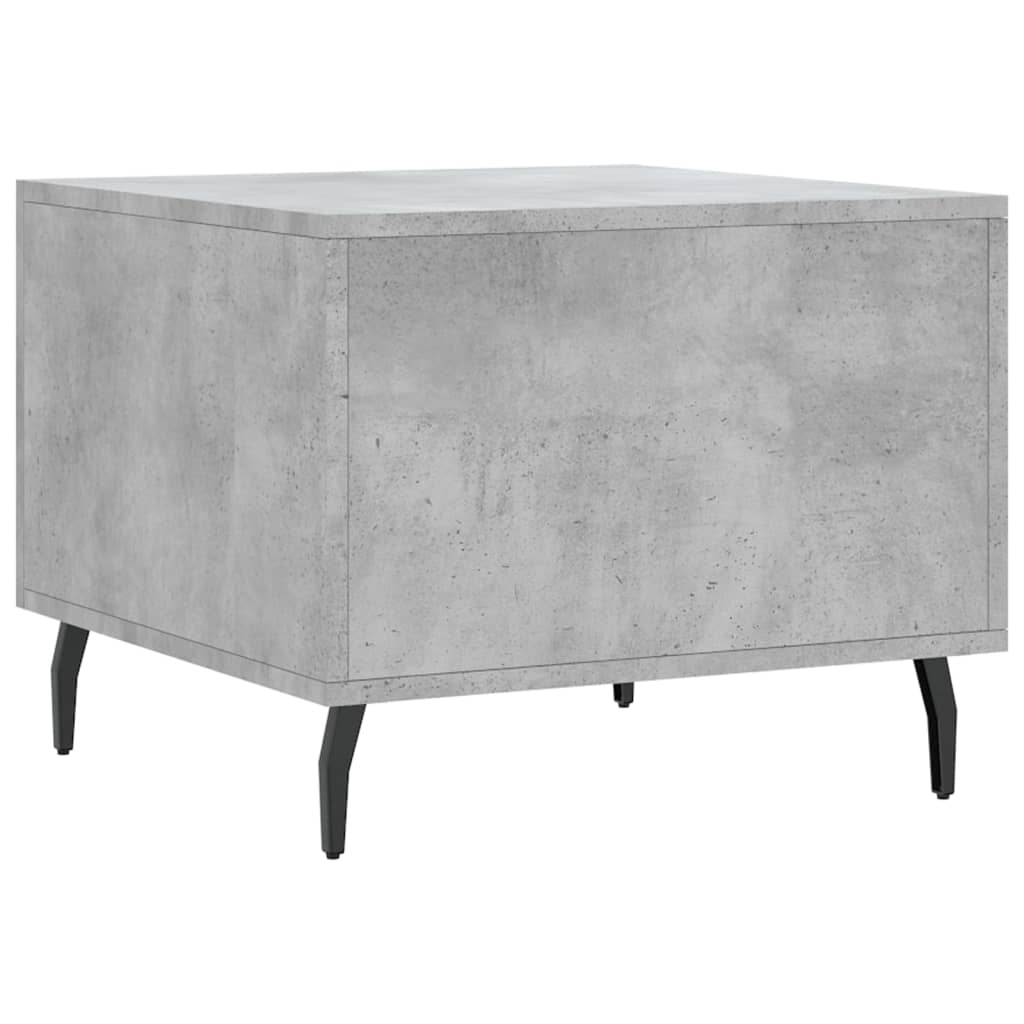  Coffee Tables, 2 Pcs, Concrete Grey, 50x50x40 Cm