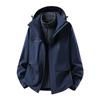 Men Women 3-in-1 Waterproof Windproof Outdoor Hiking Jacket With Removable Fleece Liner Winter Camping Travel Coat
