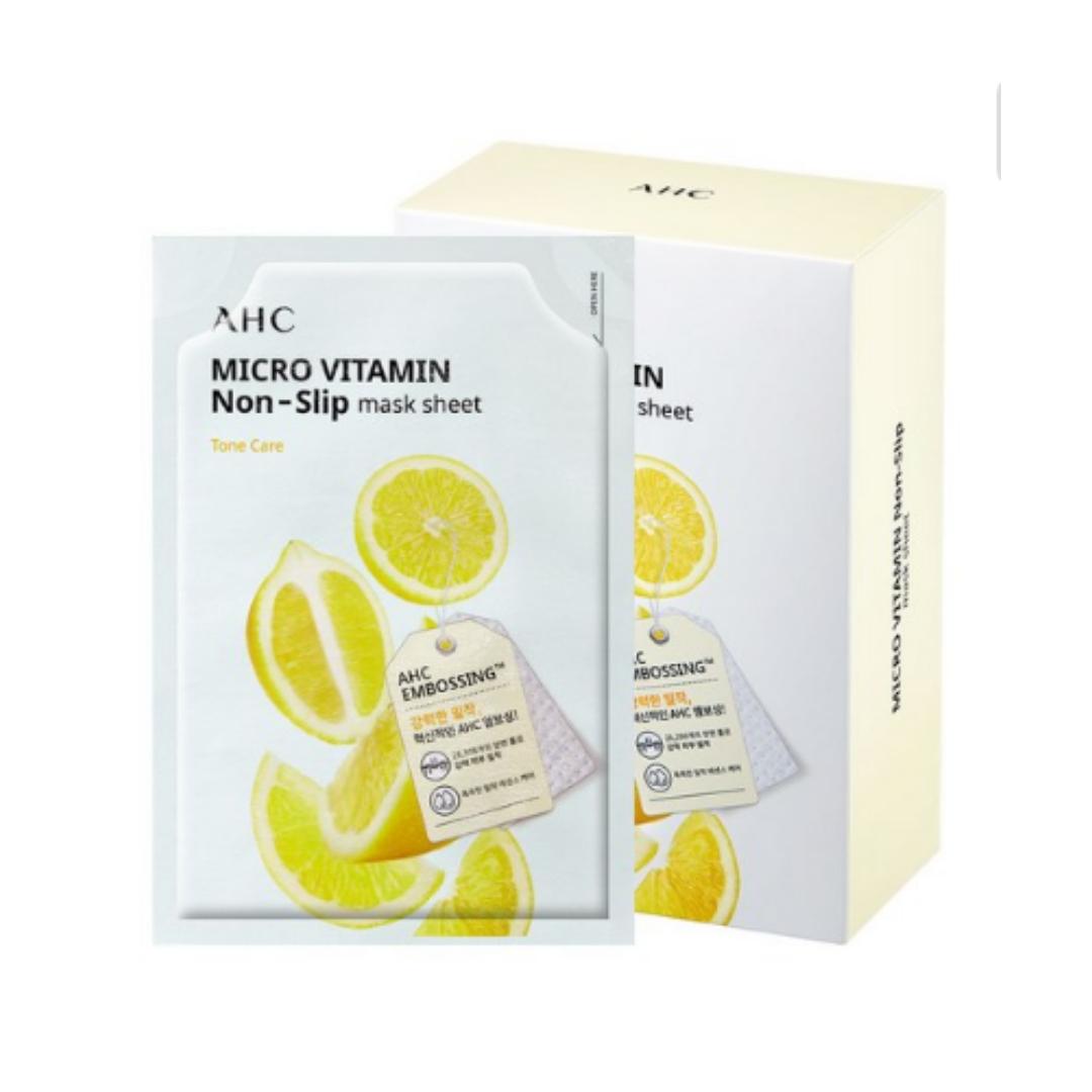 

AHC Micro Vitamin Adherent Mask Sheet — 33 ml × 10 Sheets (1 Box)