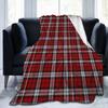 Christmas Brodie Dress Tartan Plaid Blanket Flannel Summer   Multifunction Soft Throw Blankets for Bedding Car Bedspread