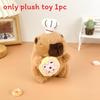 Capybara Cartoon Chef Plush Doll Children Toys Keychains Backpack Decoration