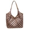 Polka Dot Bow Tote Bag Women's Large Capacity Shoulder Bag Commuter Handbag